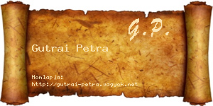 Gutrai Petra névjegykártya