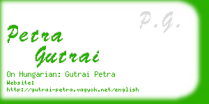 petra gutrai business card